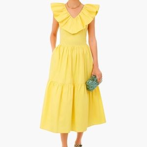 Yellow Ruffle Josie Dress – Hyacinth House